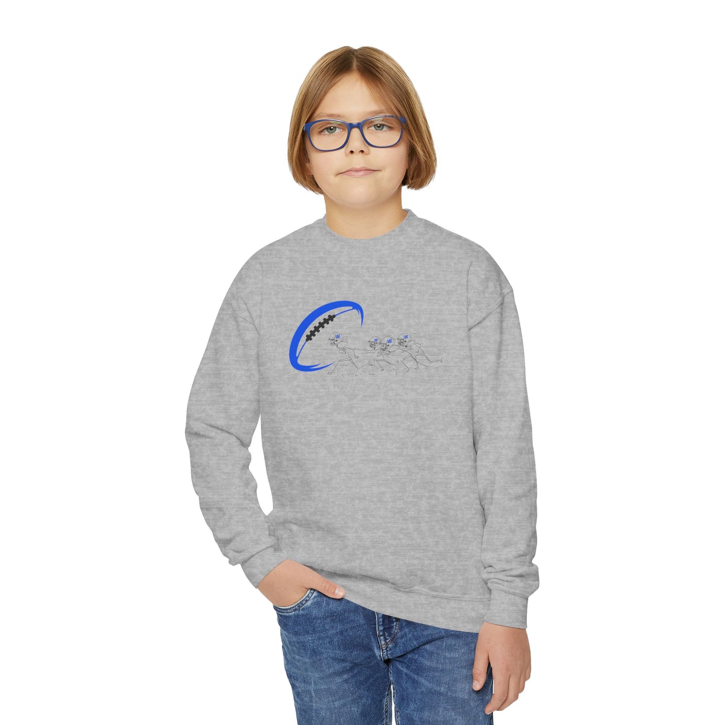Youth Football Crewneck Sweatshirt