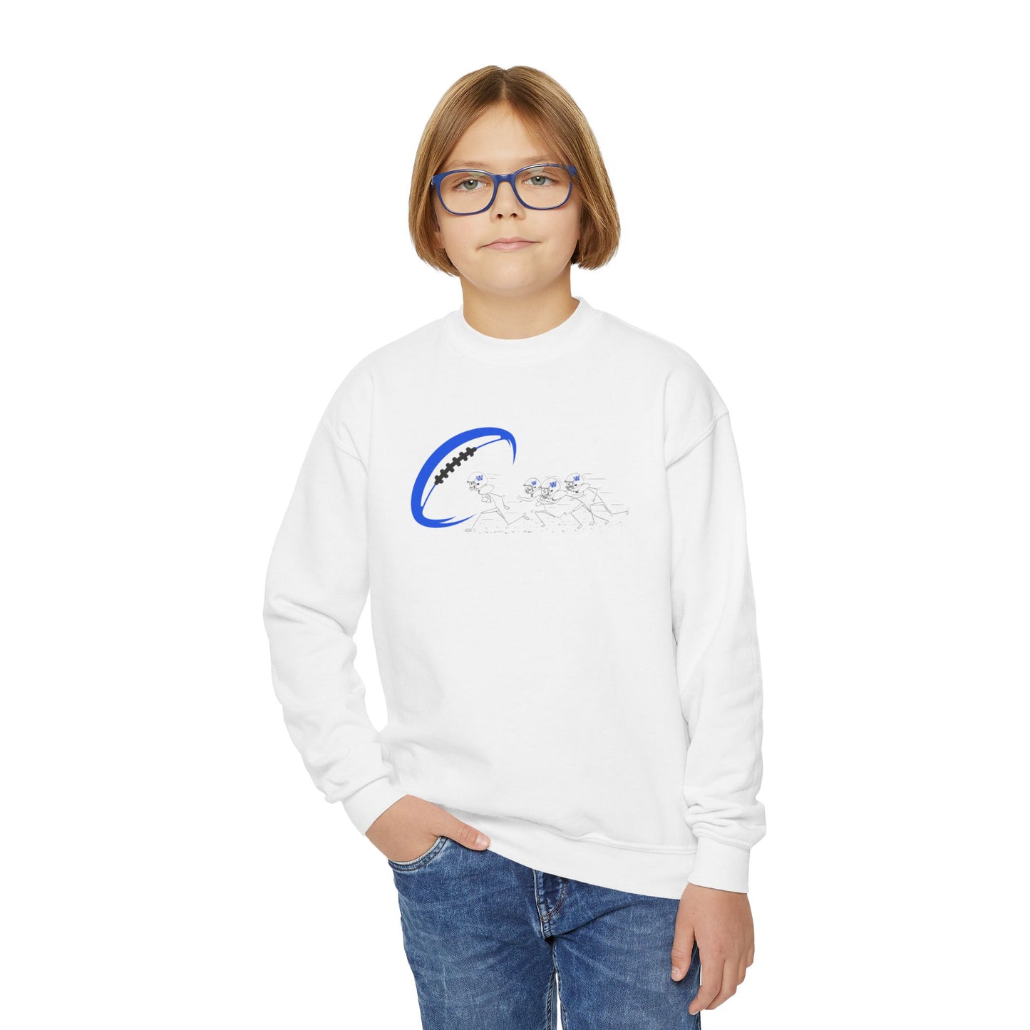 Youth Football Crewneck Sweatshirt