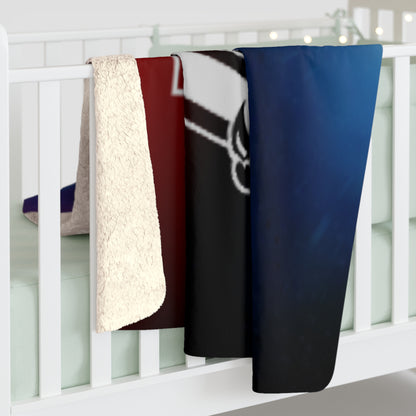 Cozy Sherpa Fleece Blanket with Custom Graphic Design