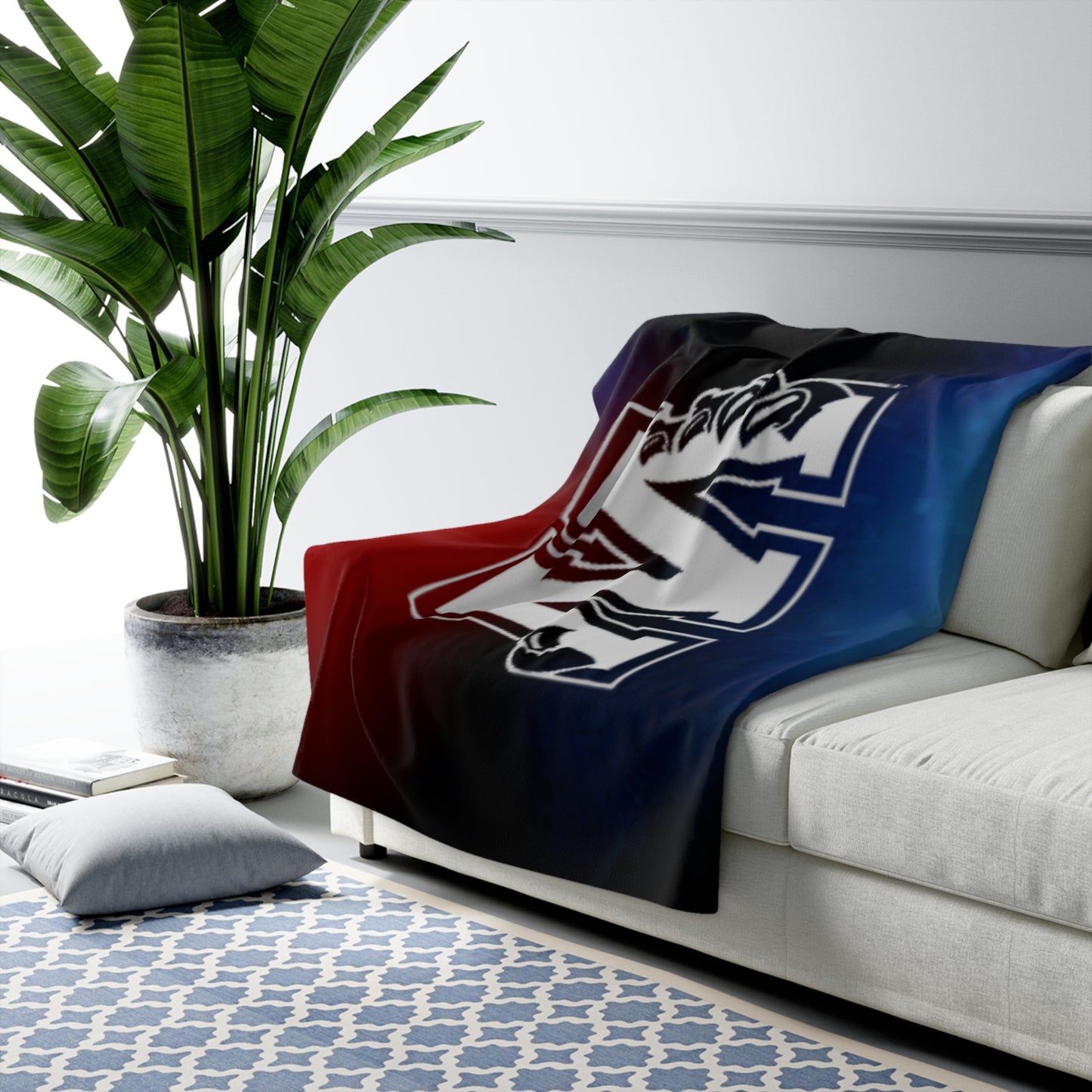 Cozy Sherpa Fleece Blanket with Custom Graphic Design